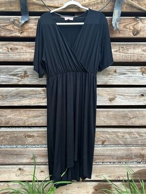 East Adeline Black Cross Front Dress - 2X